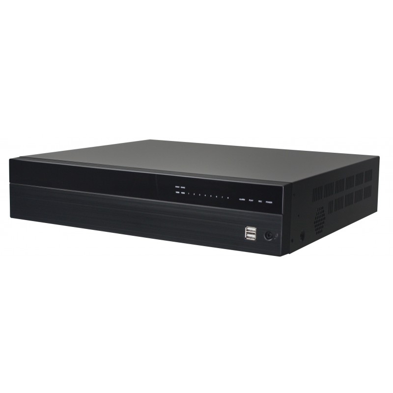 NVR/DVR IP kamera videoopptaker, 8 kanals, Med poe.
