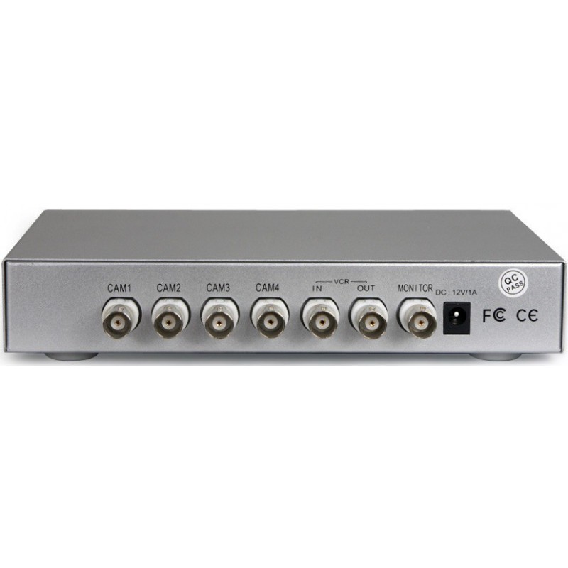 Samleboks til 4 videosignaler på én skærm