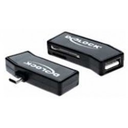 OTG card reader for smartphones. 1 x SD, 1 x Micro SD and USB