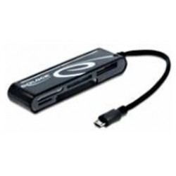 OTG USB Micro b card reader for smartphones. 2 x SD og 2 x micro SDforFlash Card ...