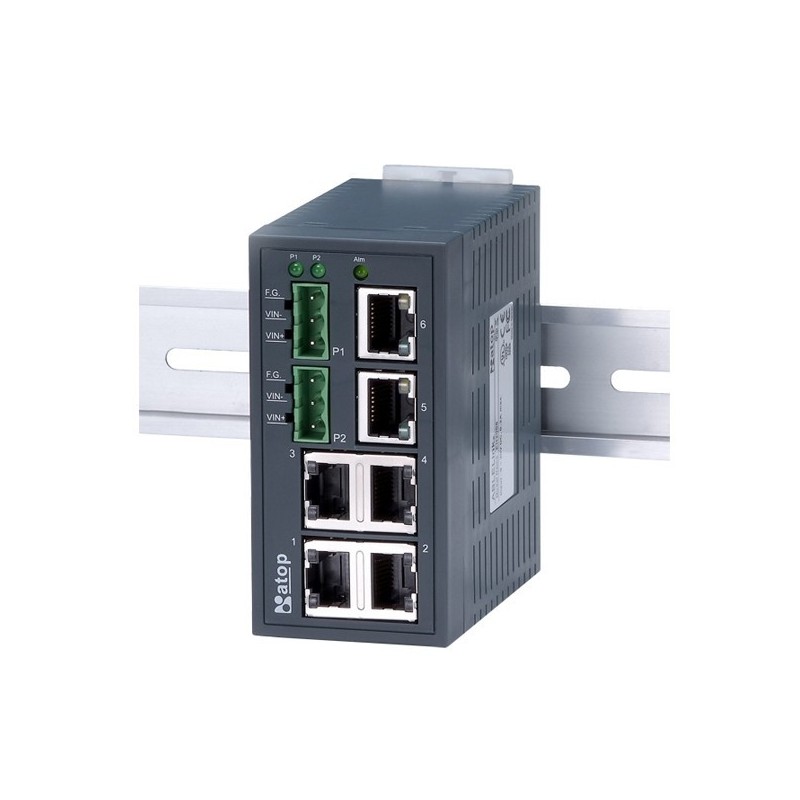 6 ports 10 / 100Mbit switch RJ45, unmanaged