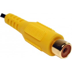 Video Cable RCA male to RCA female, composite video, 1.8 meters