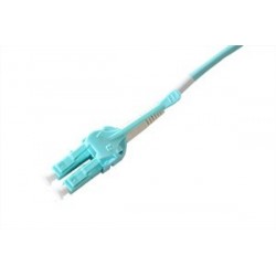 Uniboot fiberkabel Multi-mode, LC-LC, 2m, 50 / 125my, OM3, Aqua, LSFRZH, Duplex
