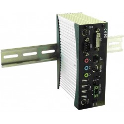 Embedded mini PC for DIN rail mounting - 3½ ATOM N2600, USB, RS232, 485, CAN