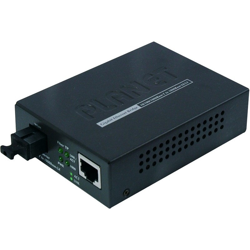 Media converter RJ45 to Gbit Multiplexing Fiber - Simplex fiber