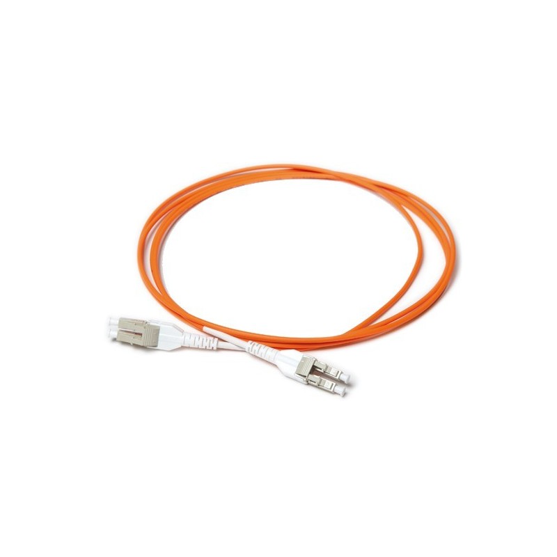 Uniboot Fiber Cable Multi-mode, LC-LC, 1m, 50 / 125my, Orange, LSFRZH, Duplex