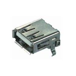 USB 2.0 A hunnkontakt for lodding av PCB-montering