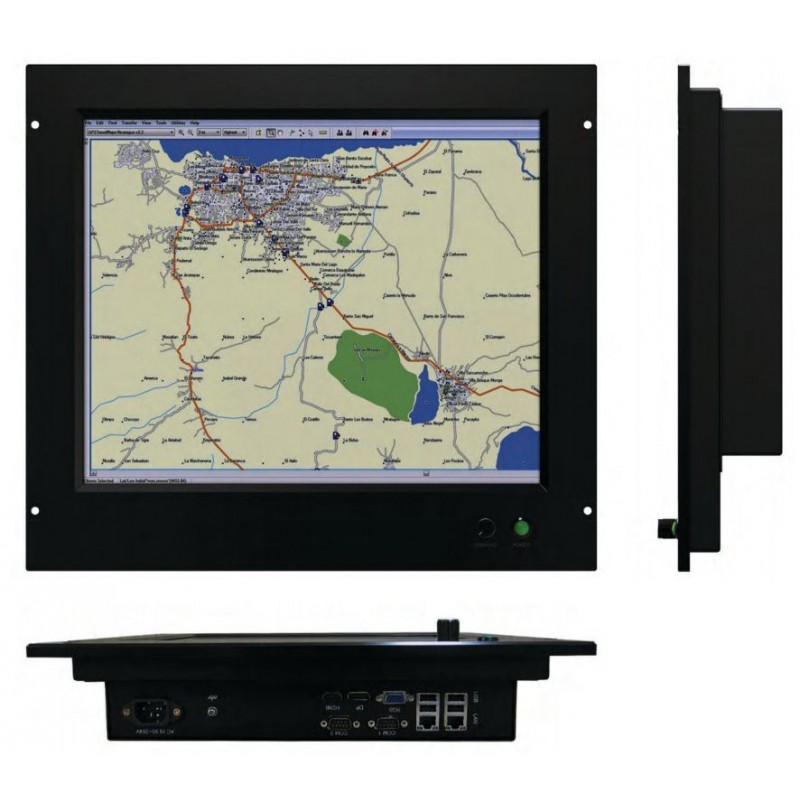 19\" Panel PC, IP65 tætforVandtæt front