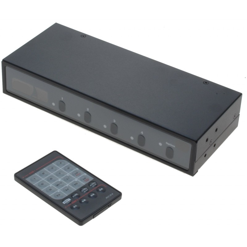 2 x 4 VGA matrix with sound, incl. remote control XVA24 REXTROn