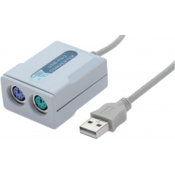 Adapter PS2 Mouse and Keyboard to USB converter. Recommended by our technicians Works with pretty much anything