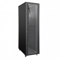 32U 19\" rack cabinet, 80cm deep. W/glas doorforStandard