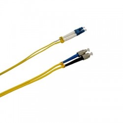 LC/FC Singlemode Fiber Optic Converter Cable - 1m Duplex