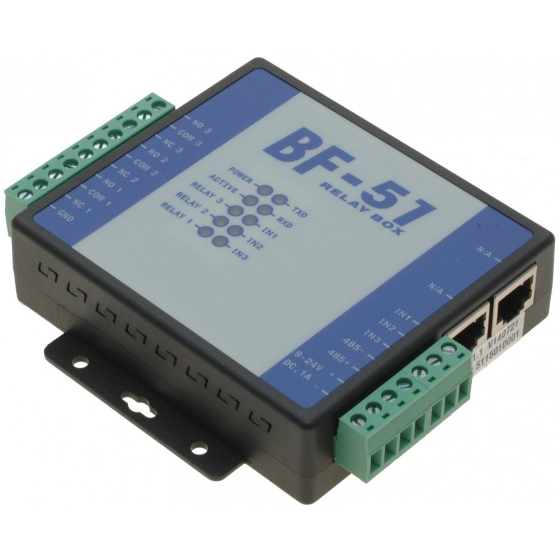 Expansion module for ETH1SER-R3I3 +. Extra 3 digital inputs and 3 relay outputs