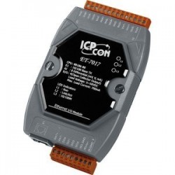 ICPDAS ET-7017 is a module with 8 x analog inputs differential isolated +/- 10V, 0-20MA and 4 x digital outputs