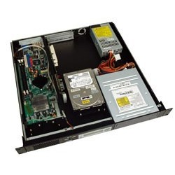 Surplus: Sort 19" 1U kabinet m.LCDforHome