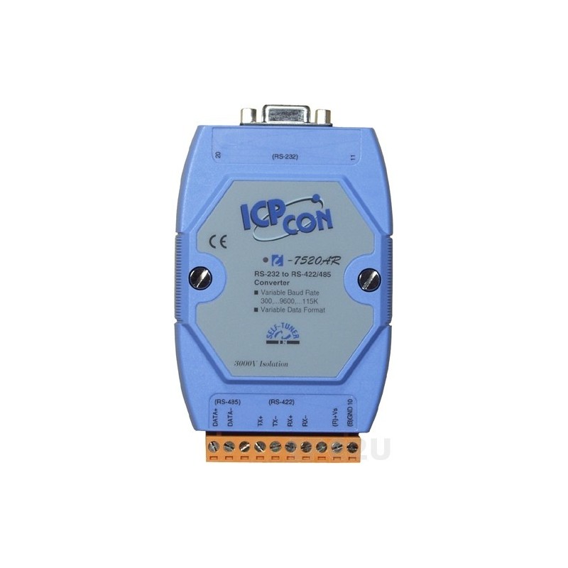 I-7520AR CR ICP DAS - Optoisolated RS232 to RS485 converter