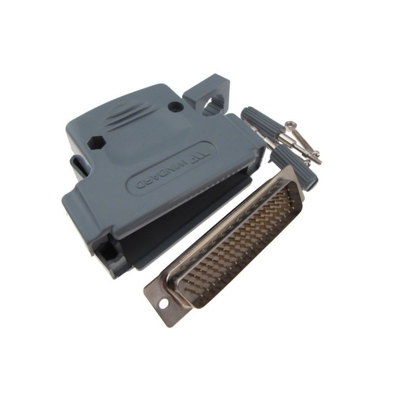 DB78 male connector to DB50 plastic sheath, solder terminals