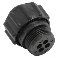 4-polet lige power stik til kabelmonteringforLøse stik med kappe