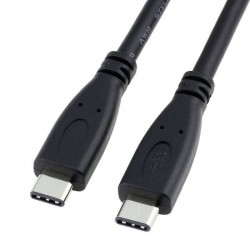 C USB 3.1 super speed cable supports up to 10Gbit / s - Type C - C male, black, 0.5m