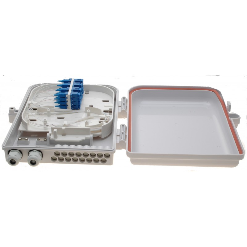 Fiber Terminating Box for SC Fiber cables with 16 outputs - Danbit A/S