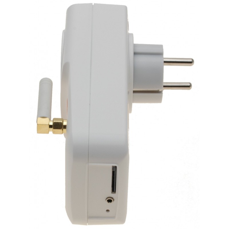 GSM SMS kontroll av 230Vac, Temperatur fjernkontroll, SMS GSM Mobil kontroll fjernkontroll direkte ved 230Vac,