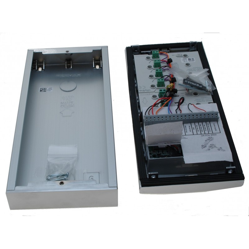 GSM doorphone in stainless steel for 6 apartments with shared front door - Danbit