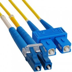 LC / SC single mode converter fiber cable, duplex, LSZH - DANBIT