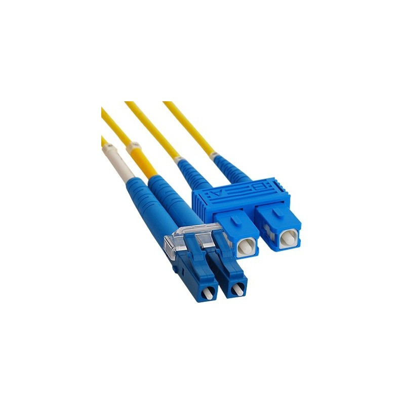 LC/SC single mode converter fiber cable, duplex, LSZH - DANBIT