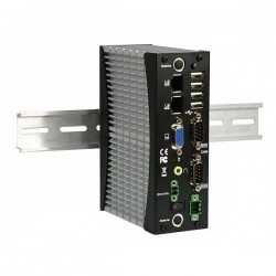 Embedded mini PC for DIN rail mounting - 3½ ATOM N2600, USB, RS232, 485, CAN