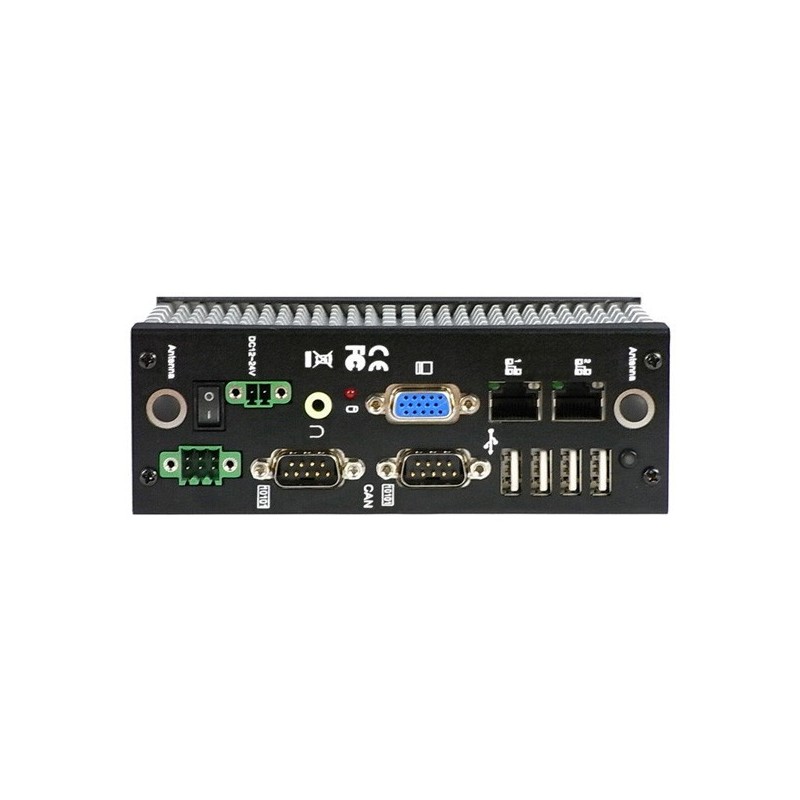 Embedded mini-PC for DIN-skinnemontering - 3½ ATOM N2600, USB, RS232, 485, CAN