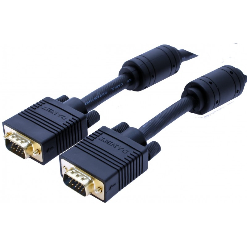 VGA-kabel 5 m – DB15HD hann/hann | UL-godkjent industrikabel