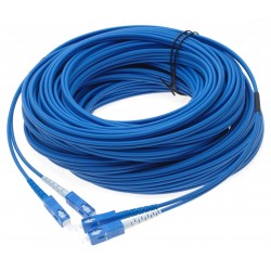 Armere fiber cable, Singlemode, SC-SC, 375m, 9/125my, Blue, LSZH, duplex with 2 x SC connectors at each end 375M