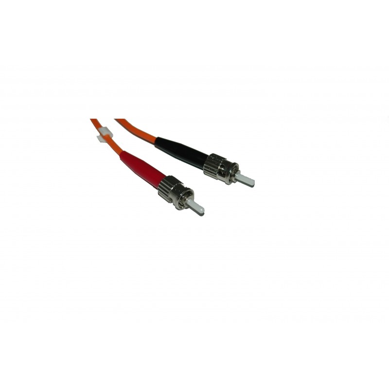 Fiberkabel, multimodus, ST-ST, 3m, 62,5/125my, oransje farge, LSZH, tosidig