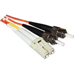 LC / ST multimode converter fiber cable, LSZH, duplex - DANBIT