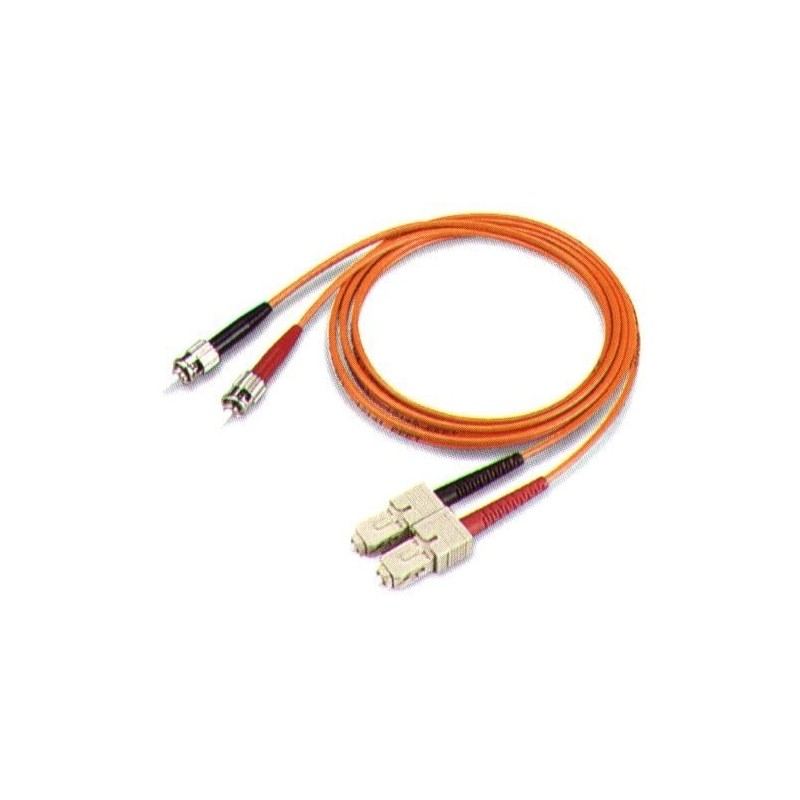 50m ST / SC multi mode converter fiber cable, LSZH, duplex - DANBIT