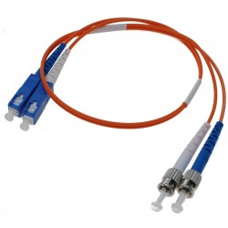 ST/SC Fiber Optic Converter Cable 50m - Single Mode Duplex