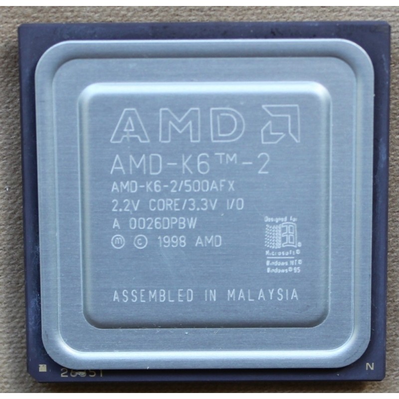 AMD K6-2, 500 MHZ CPU Socket 7