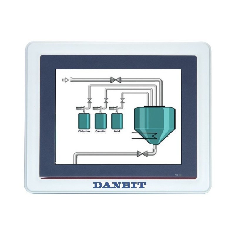 8.4\" Panel PC blæserløs, Touch, 2xCOM, N3060(up to 2.48GHz)forEmbe...