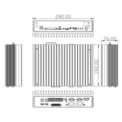 Embedded PC i3/i5/i7, Celeron, 2 x HDMI, 1 x DP, 4xGbit, 6 USB 6th/...