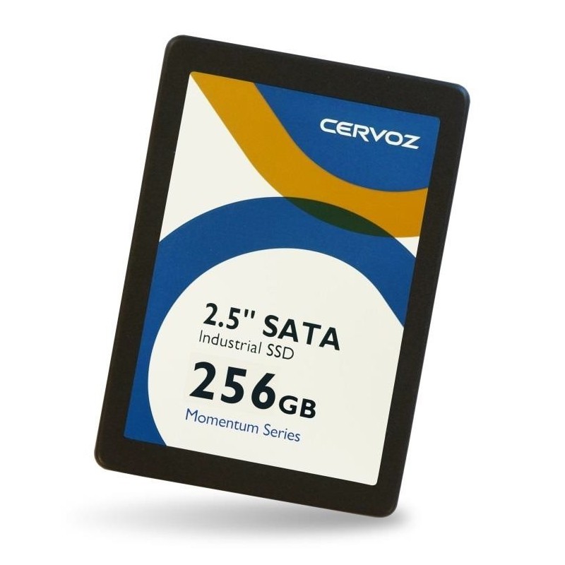 256 GB 2½ "SSD Industrial, TLC, Utvidet Temperaturområde -40 ℃ ~ 85 ℃, for utendørs bruk