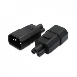 Power Adapter AC IEC60320 C14 male to C5 male Mickey Mouse PDU