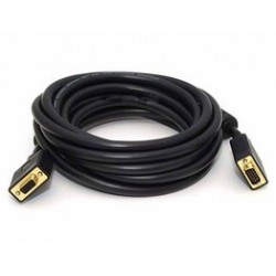 HIGH GRADE VGA extension cable, DB15HD male / female, black, 3 meters