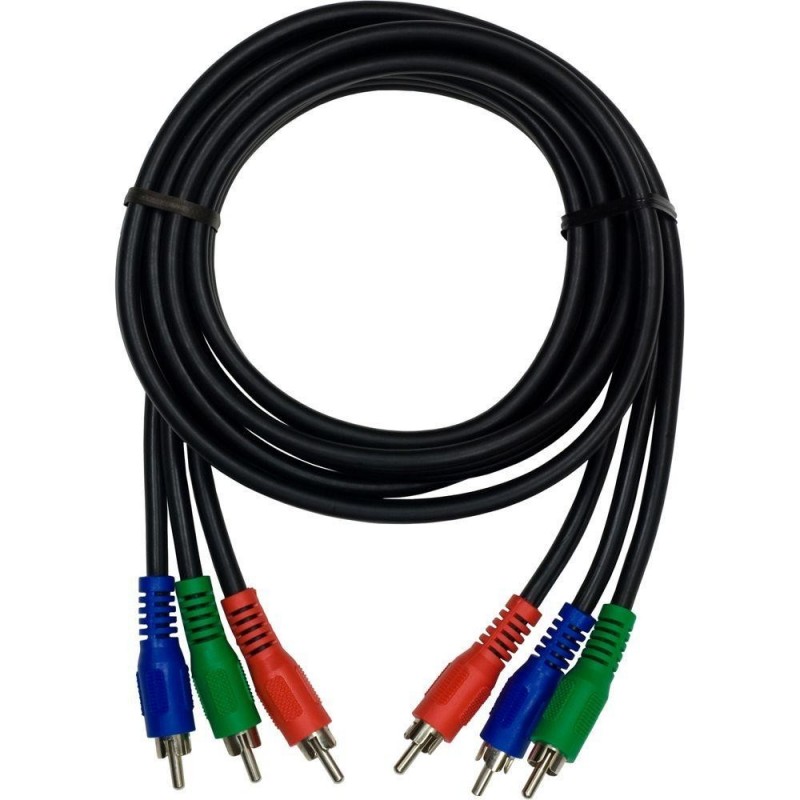Component videokabel (grøn-blå-rød) 3 x RCA han - 3 x RCA han, AWG2...