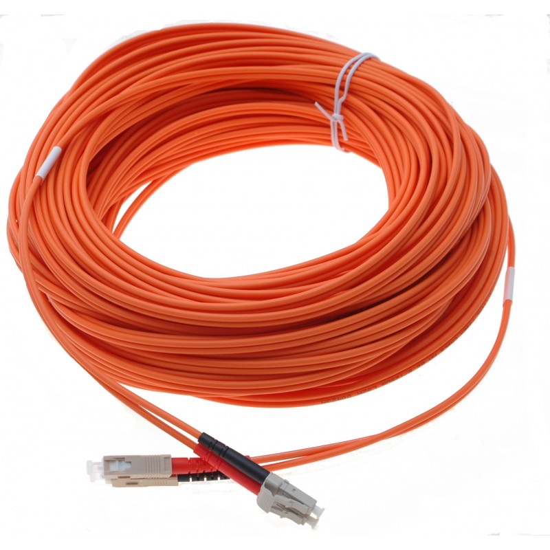 LC / SC multi mode converter fiber cable, duplex, LSZH - DANBIT