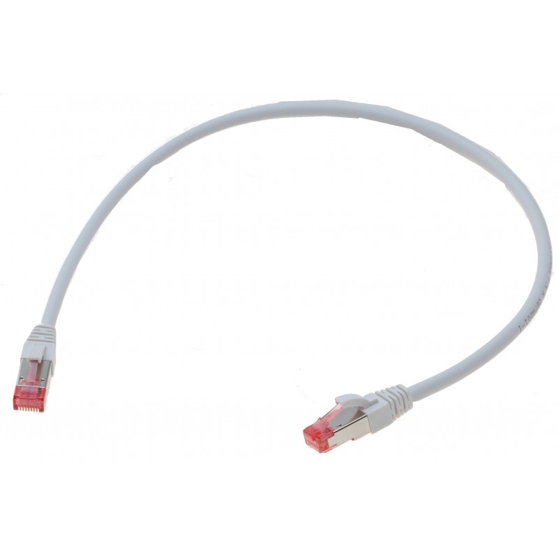 Brandhæmmende netværks datakabel RJ45, Cat. 6A/7,SSTP, Blyfri LSFRZH (Low Smoke Fire Retardant Zero Halogen) kappe, Hvid, 10M