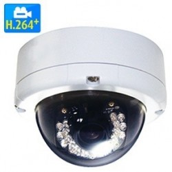 Waterproof outdoor dome camera IP PoE 5MP IR H.264+/H.265