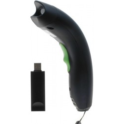 Wireless 1D Barcode Scanner Bar Code Reader with memory for 400 scanning, USB wireless dongle. 30 meters