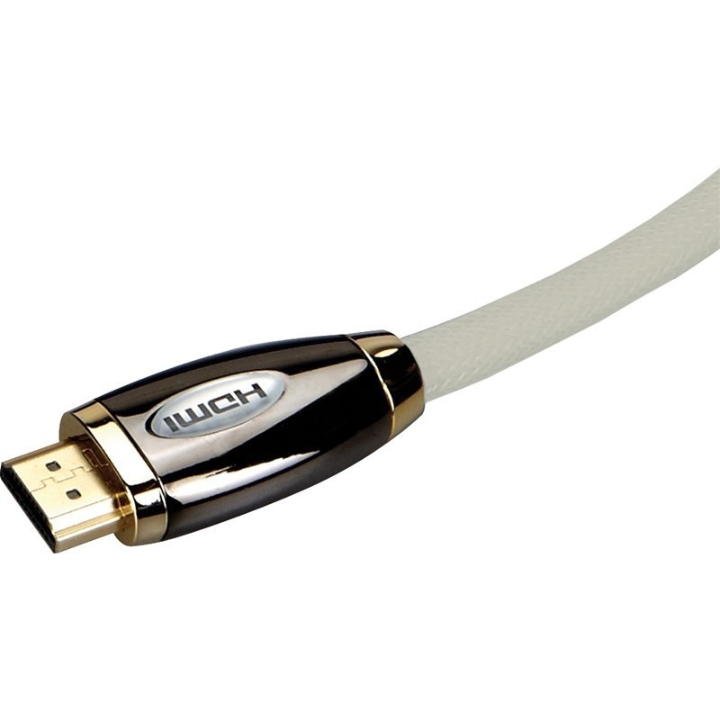 High-Speed 4K HDMI Cable, 1.4, Ethernet, 5m - White/Grey
