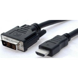 Conversion cable between HDMI Male and DVI-D Male - 5m - Danbit