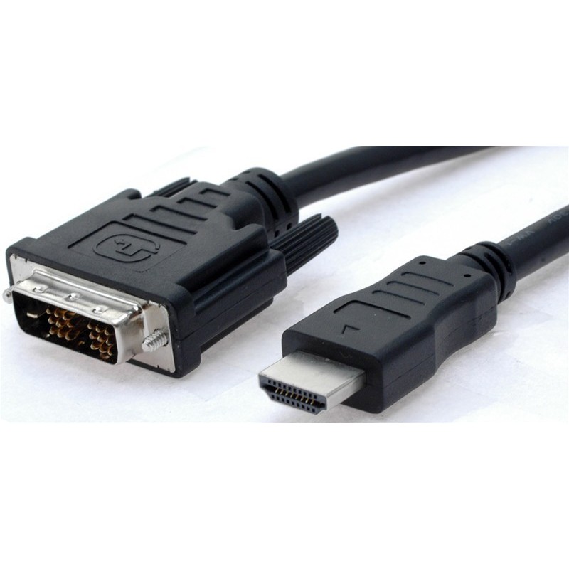 Conversion cable between HDMI Male and DVI-D Male - 5m - Danbit